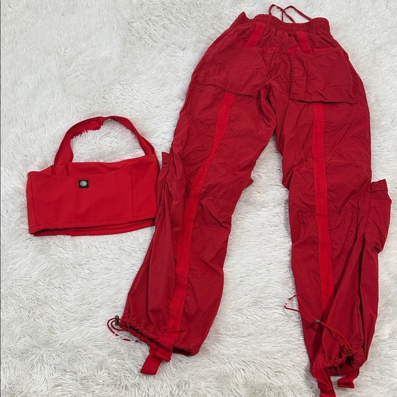 ❤️ Five the Label Halter Top & Cargo Dance Pant YXL (12) - Picture 2 of 3